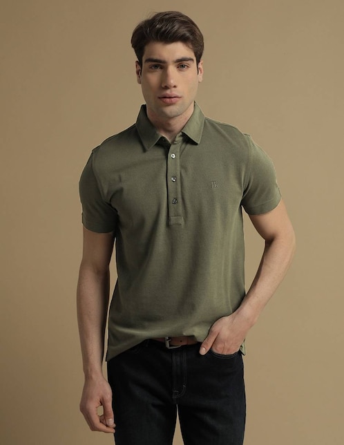 PLAYERA POLO BANANA, XCH, VERDE OLIVO