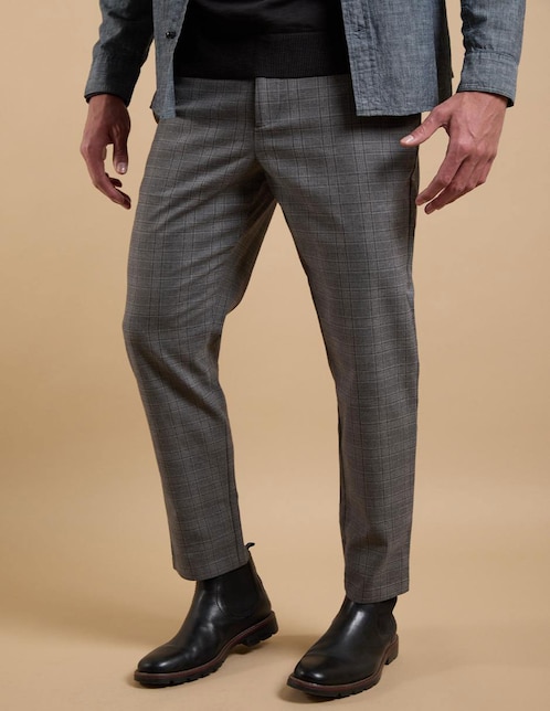 Pantalón business casual chino slim de algodón para hombre