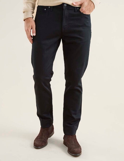 Pantalón business casual slim de algodón para hombre