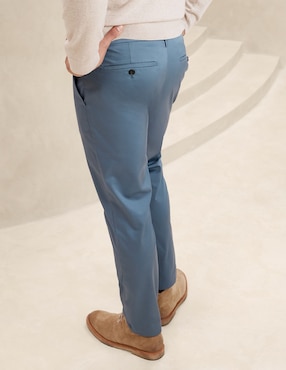 Pantalón slim de algodón para hombre