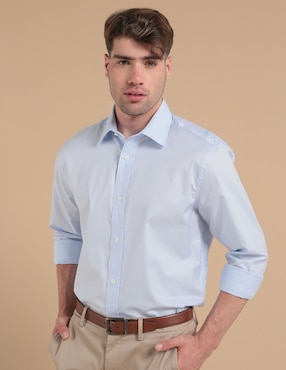 Camisa Casual De Algodón Manga Larga Para Hombre