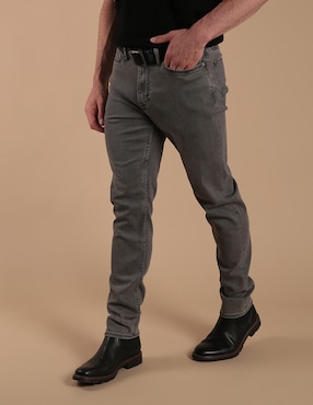 Jeans Slim Para Hombre