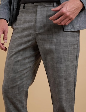 Pantalón business casual chino slim de algodón para hombre