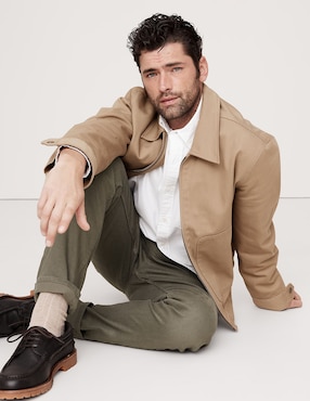 Pantalón slim de lino para hombre