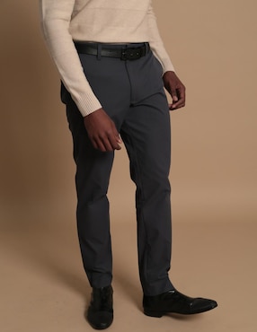 Pantalón chino straight de algodón para hombre