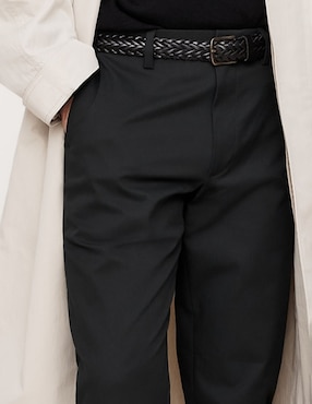 Pantalón chino recto de algodón para hombre