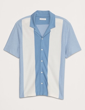 Camisa de algodón manga corta para hombre