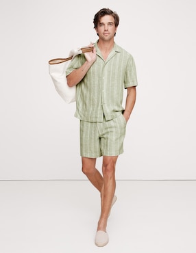 Bermuda de lino para hombre