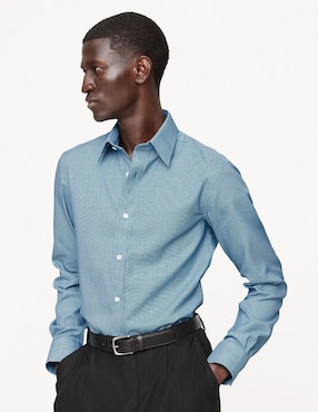Camisa de vestir Banana Republic manga larga para hombre