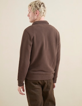 Suéter cuello con cierre para hombre