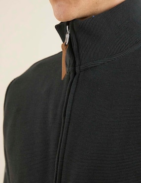 Suéter cuello con cierre para hombre