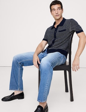 Imagen de producto Suéter cuello polo para hombre