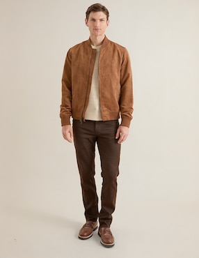 Chamarra bomber con bolsillos para hombre