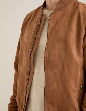 Chamarra bomber con bolsillos para hombre