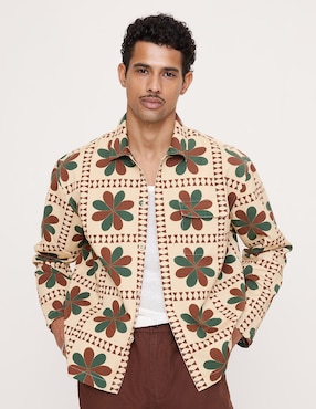 Imagen de producto Sobrecamisa casual manga larga para hombre