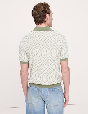 Suéter cuello polo para hombre