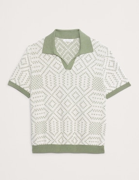 Suéter cuello polo para hombre