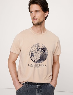 Playera cuello redondo para hombre