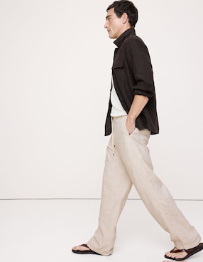 Pantalón relaxed baggy de algodón para hombre