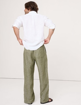 Pantalón relaxed baggy de algodón para hombre