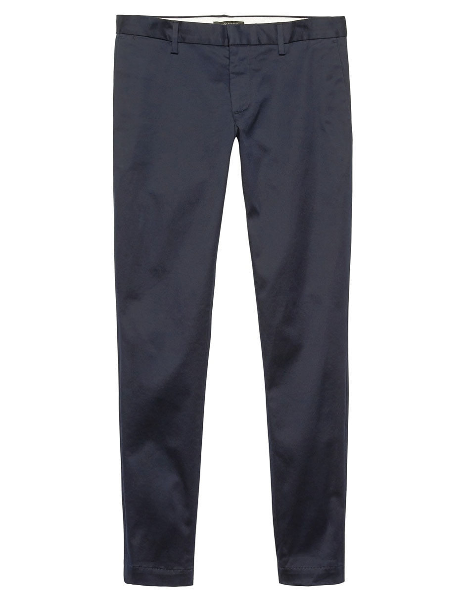 Pantalón chino skinny de algodón para hombre 1