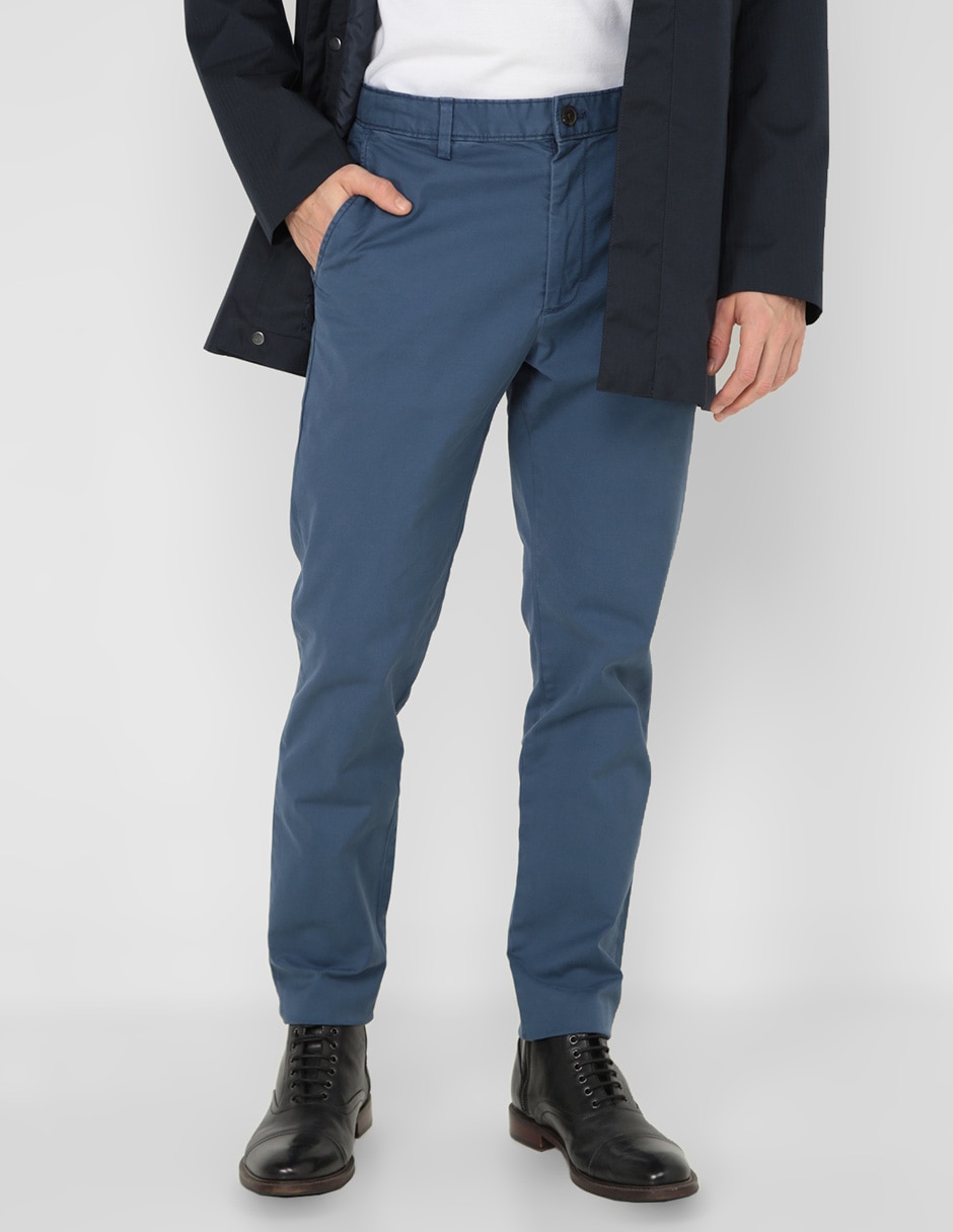 Pantalón slim de algodón para hombre 1