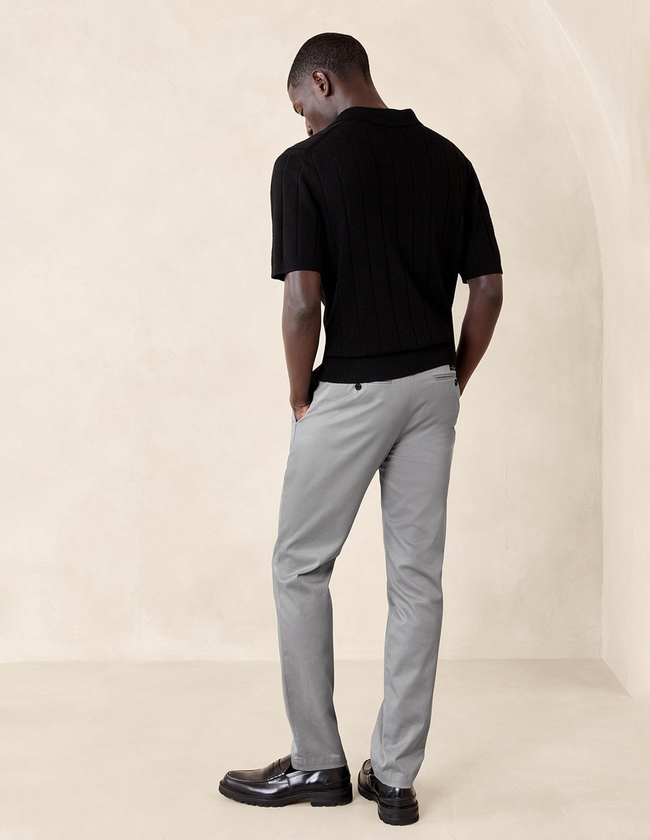 Pantalón chino skinny de algodón para hombre 3