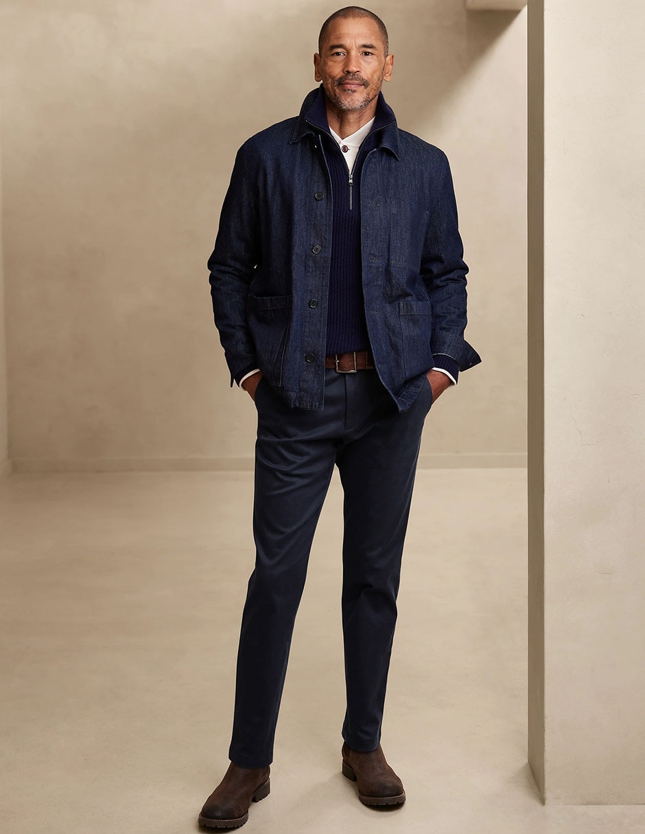 Pantalón chino slim de algodón para hombre Pantalón chino slim de algodón para hombre