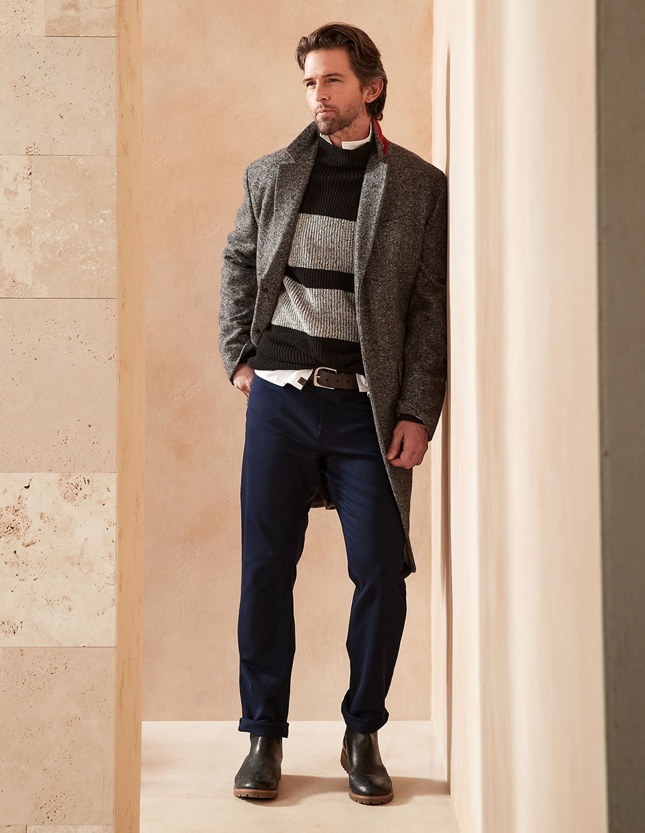 Pantalón slim de algodón para hombre 1