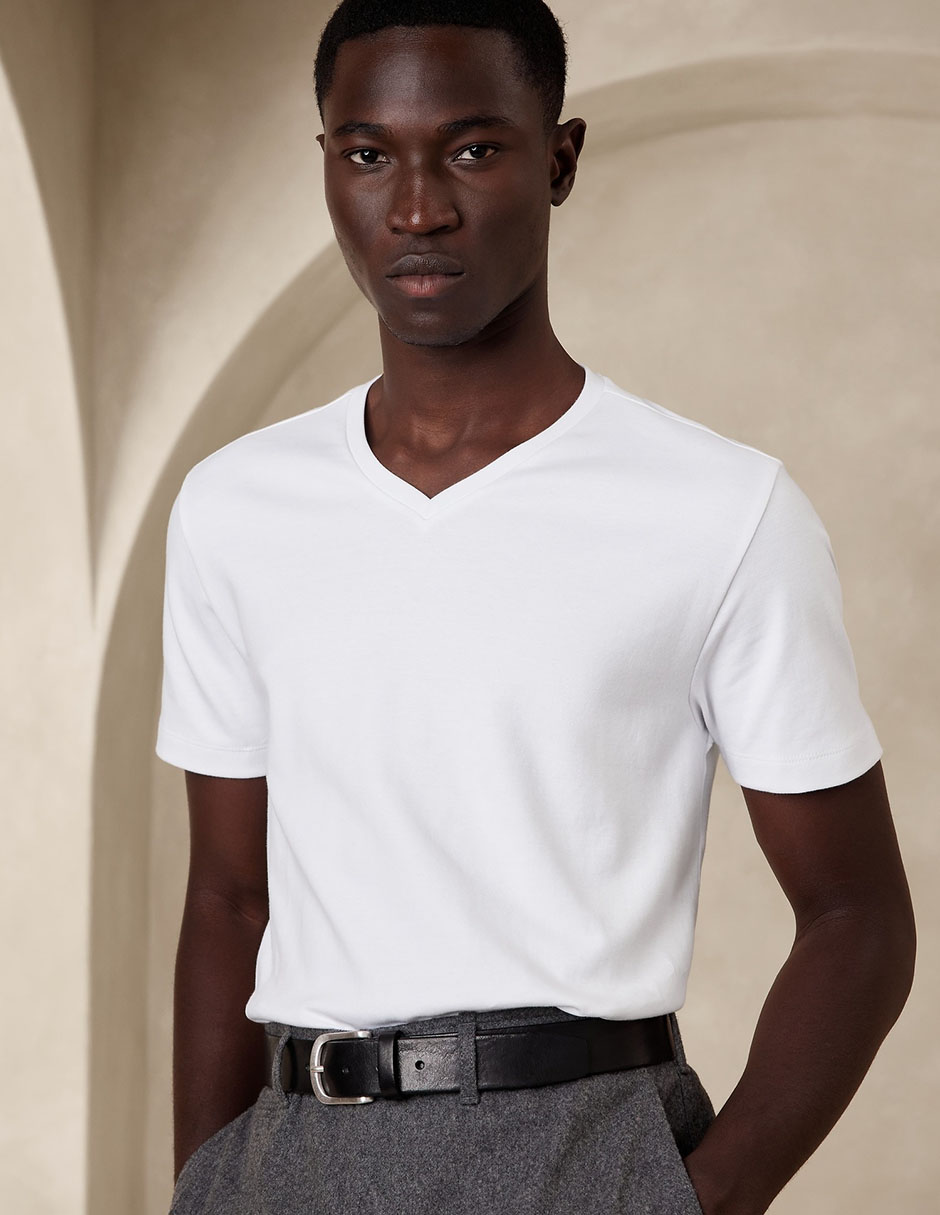 Playera tipo polo banana republic sale