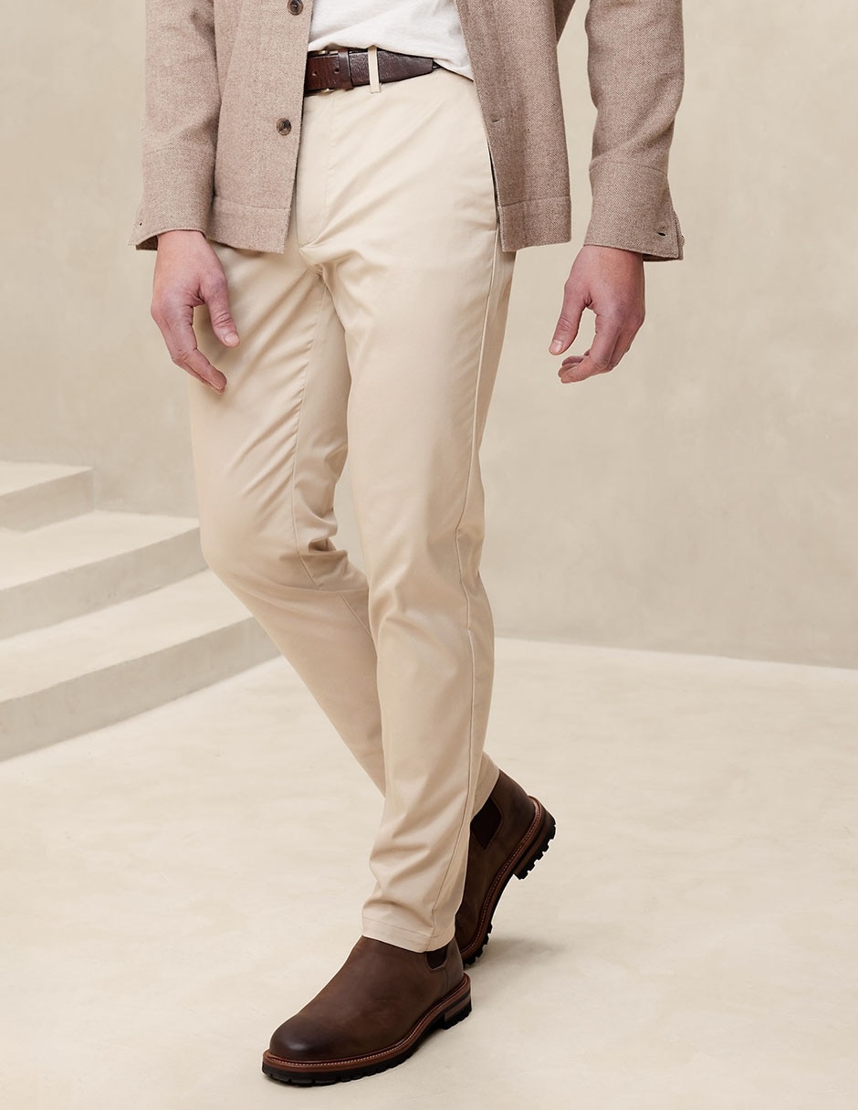 Pantalón casual slim de algodón para hombre Liverpool