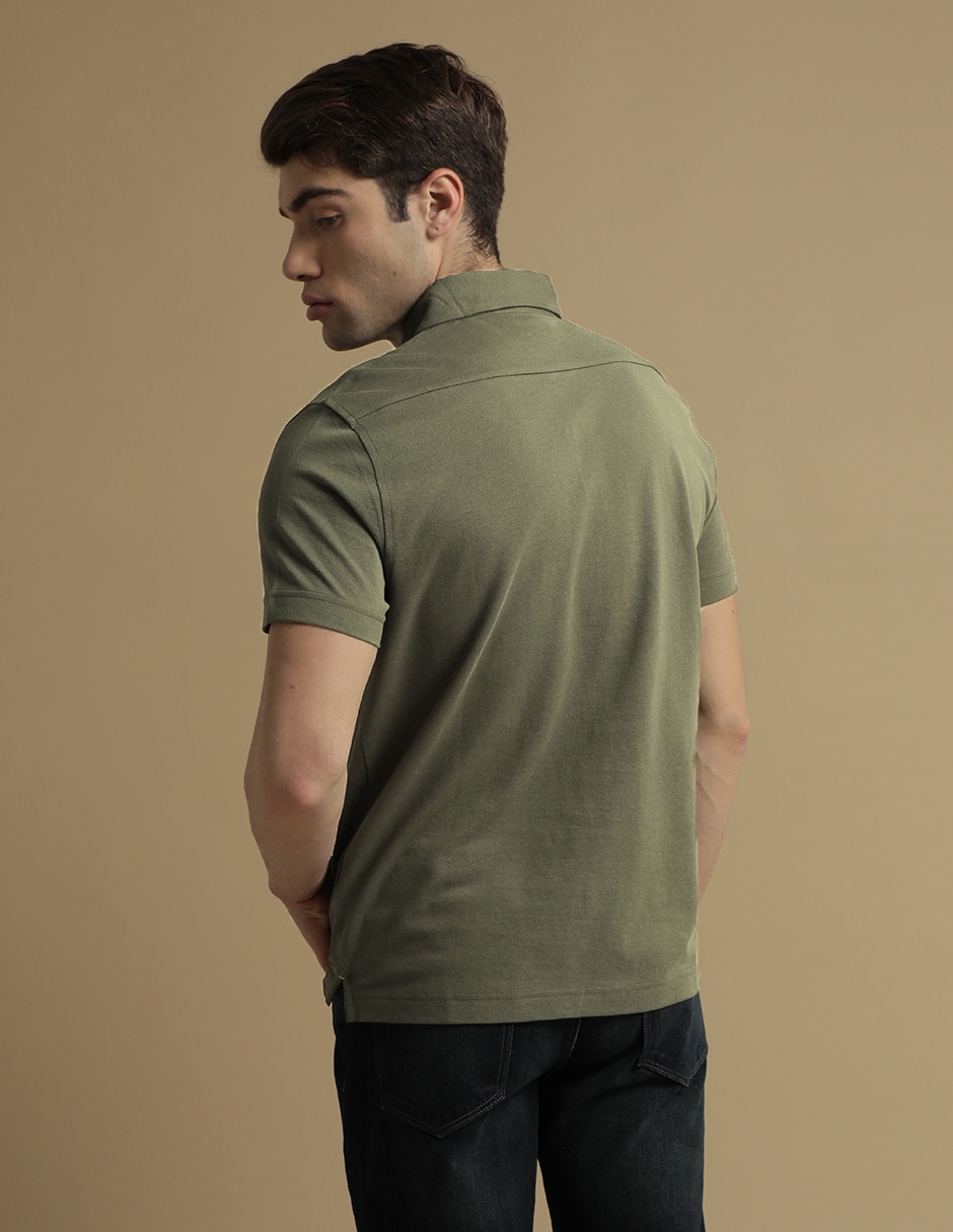 PLAYERA POLO BANANA, XCH, VERDE OLIVO