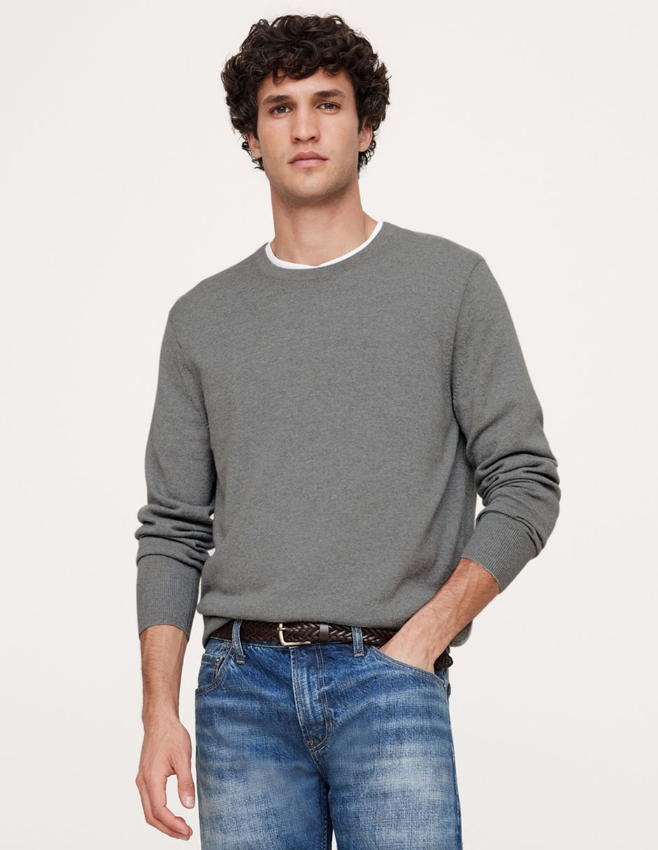 Suéter cuello redondo para hombre 1