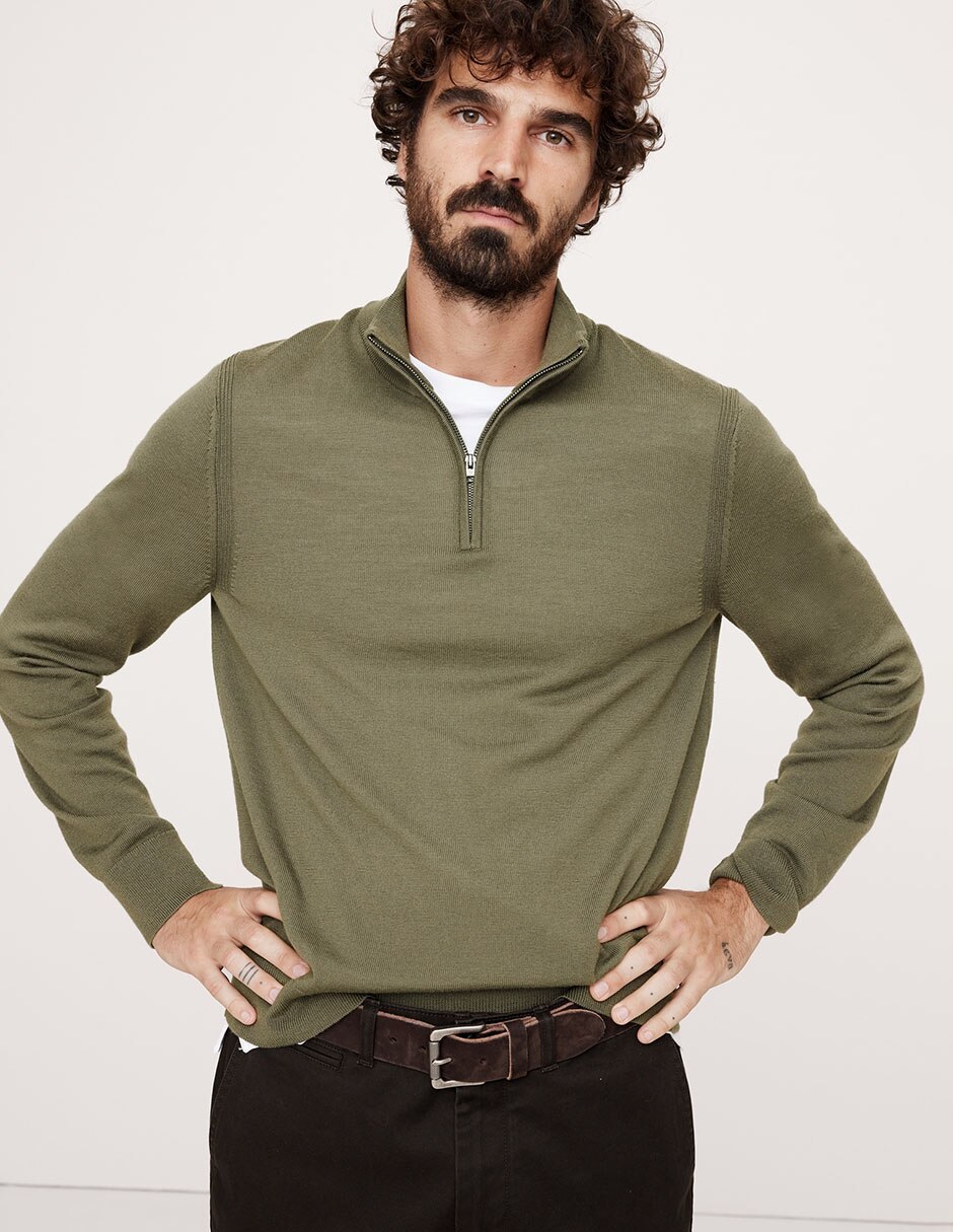 Vestir Sueter Con Cierre Hombre Polo Ralph Lauren Suéter Con