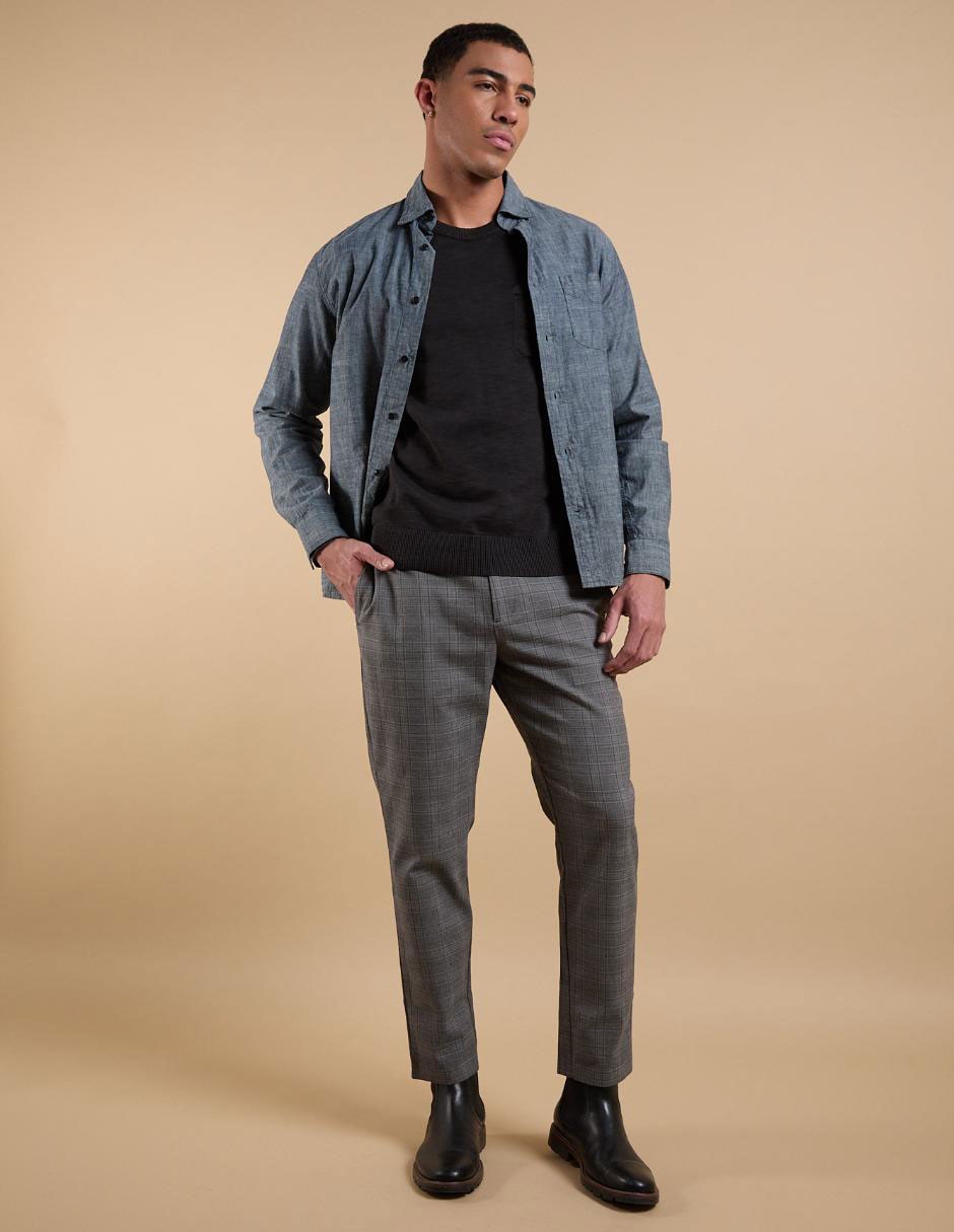Pantalón business casual chino slim de algodón para hombre 3