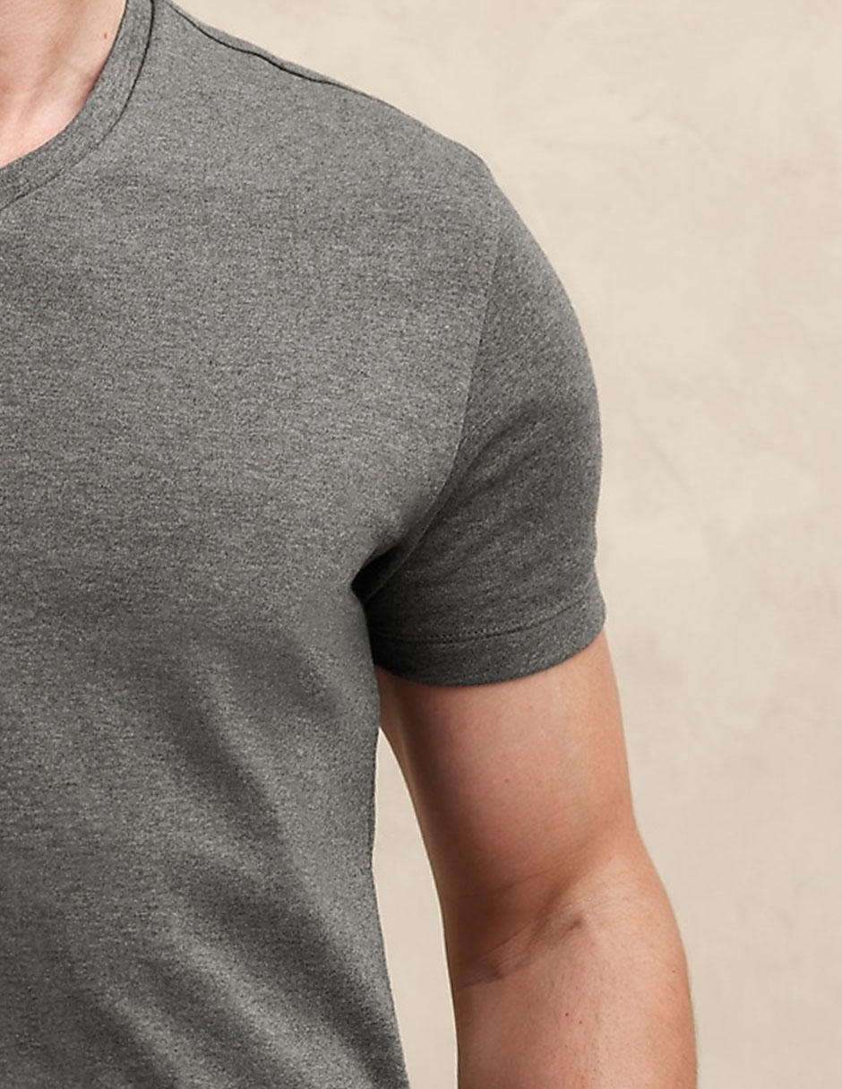 Playera cuello v para hombre 3