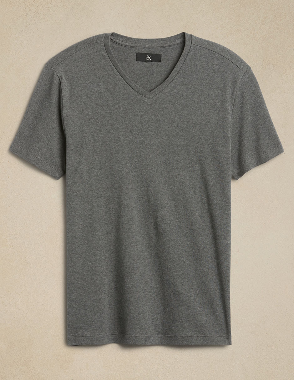Playera cuello v para hombre 4