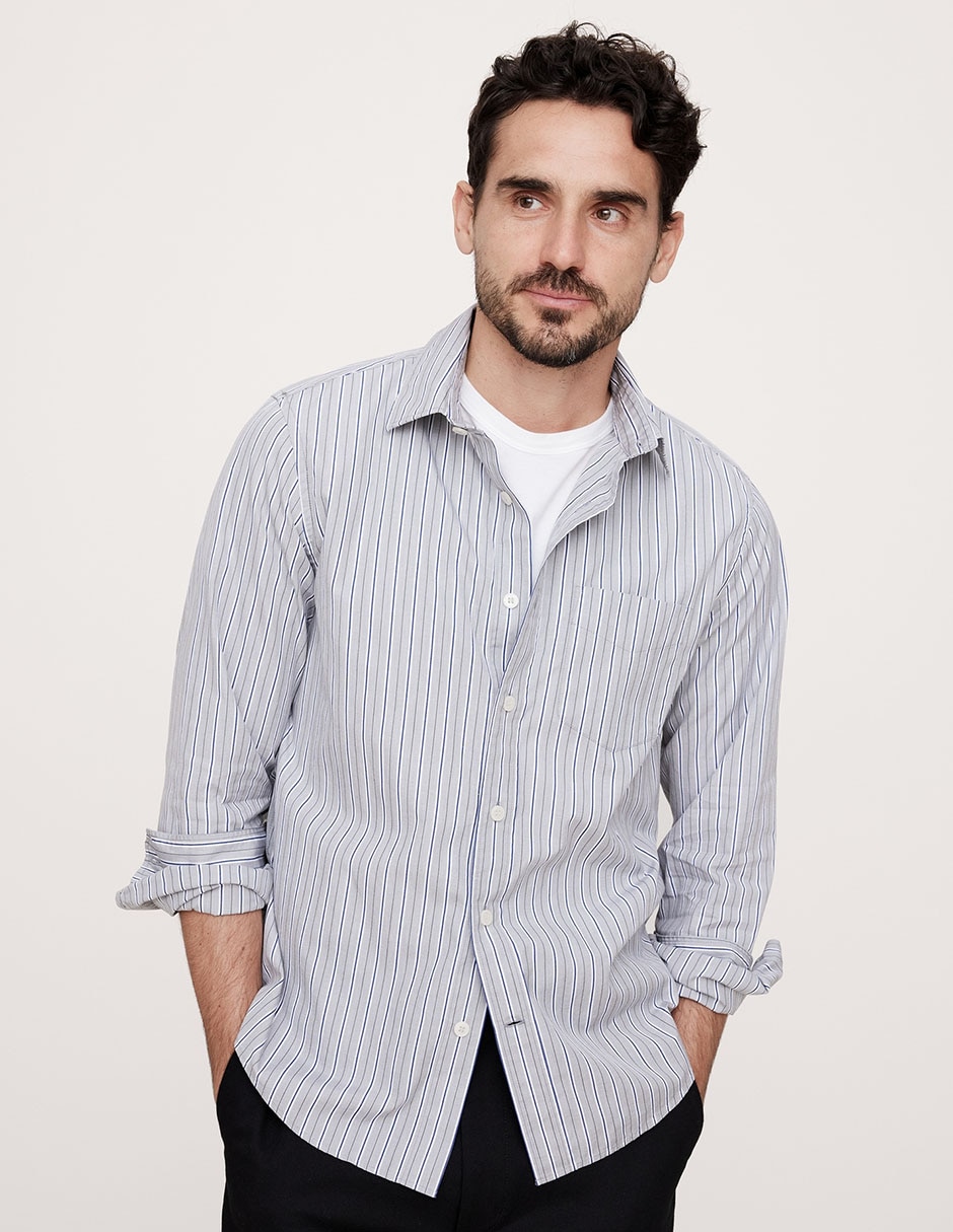 Camisa Banana Republic Camisa Manga Larga De Algodon Banana