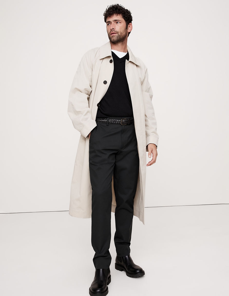 Pantalón chino recto de algodón para hombre 3