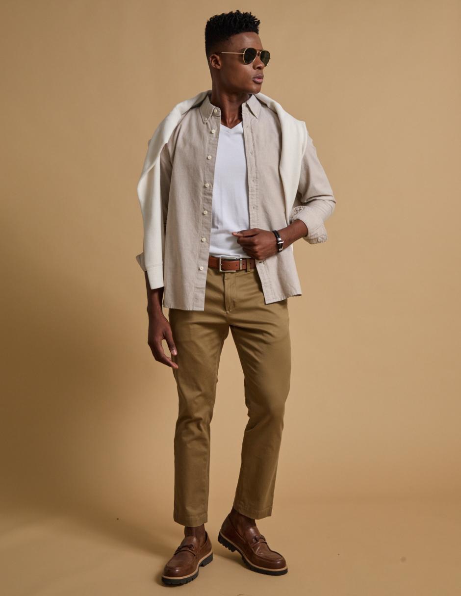 CAMISA BANANA 445469 REGUL, XCH, KHAKI