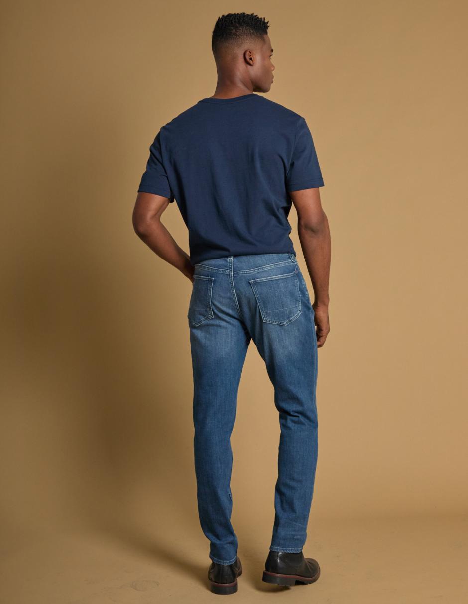 Jeans slim deslavado para hombre 2