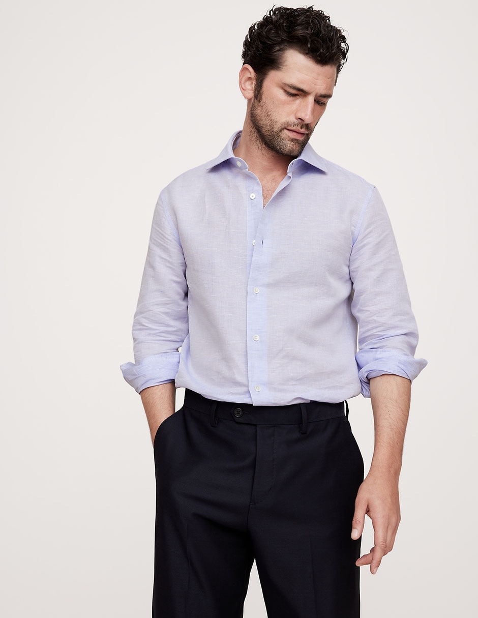 Camisa De Lino Y Algodón De Manga Larga Para Hombre | Estilo Pirata, Vikingo Y Medieval | Cuello Con Cordones Y Puños Con Volantes | Ideal Para Disfraces Y Uso Diario | Varias Tallas