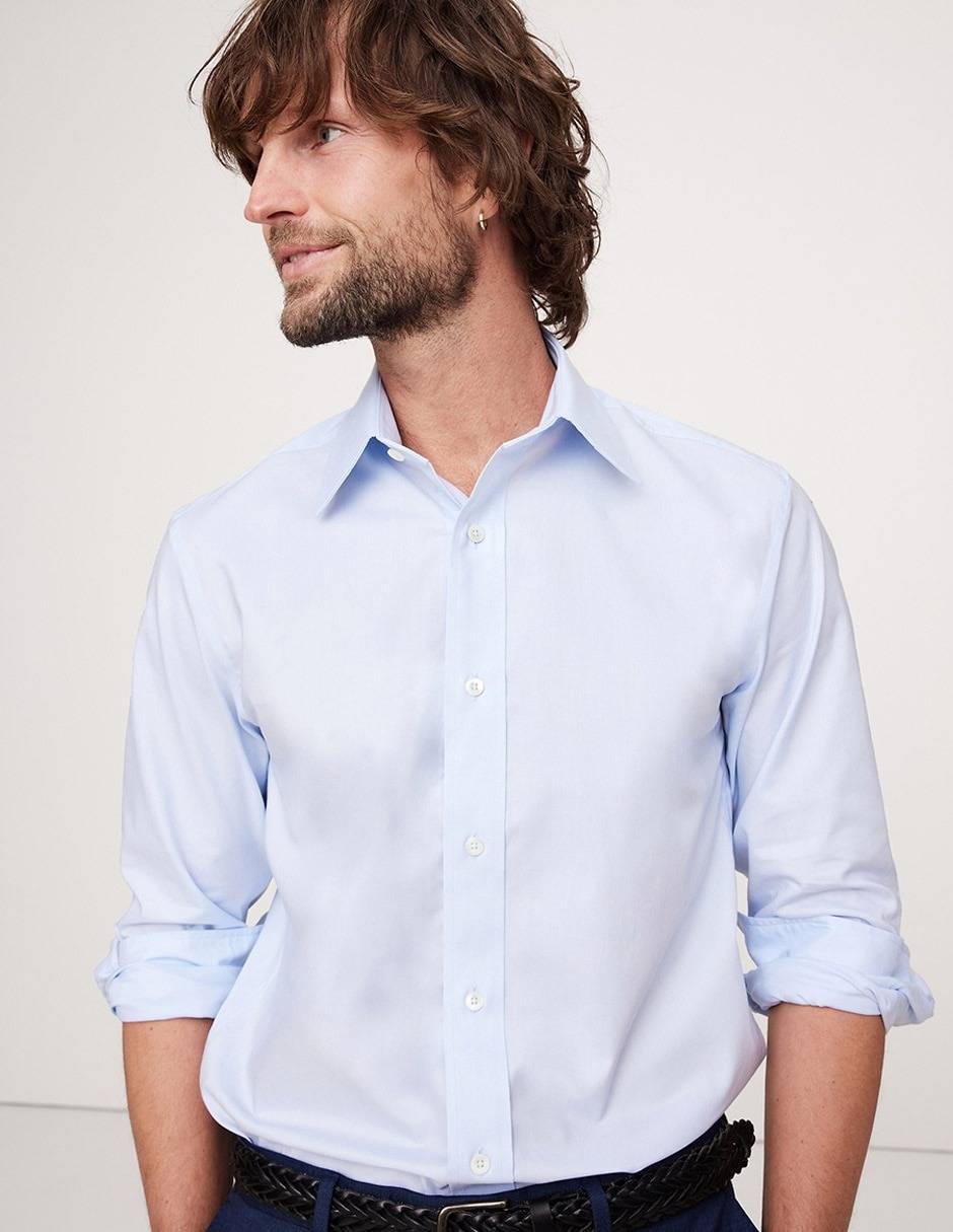 Camisa de vestir manga larga para hombre