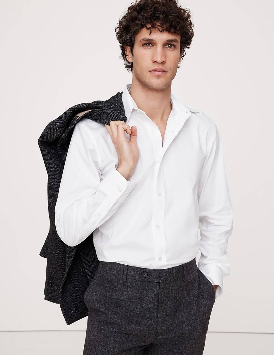 Camisa de vestir manga larga para hombre