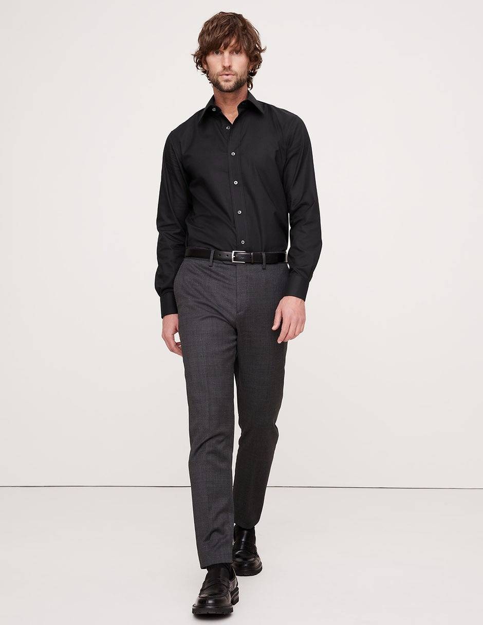 Camisa de vestir manga larga para hombre