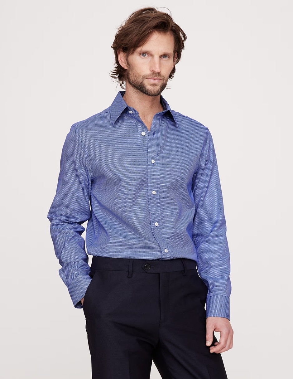 Camisa de vestir manga larga para hombre