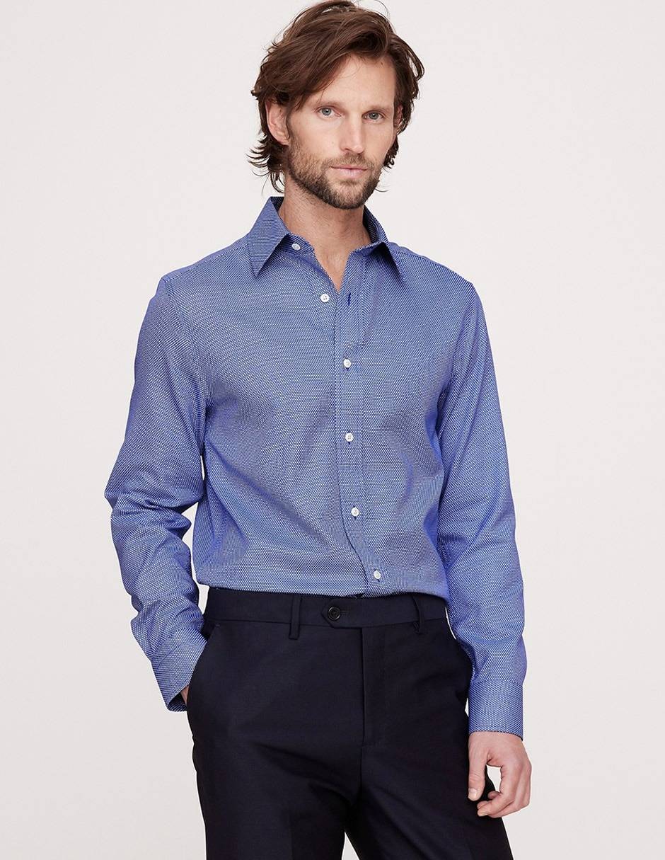 Camisa de vestir manga larga para hombre