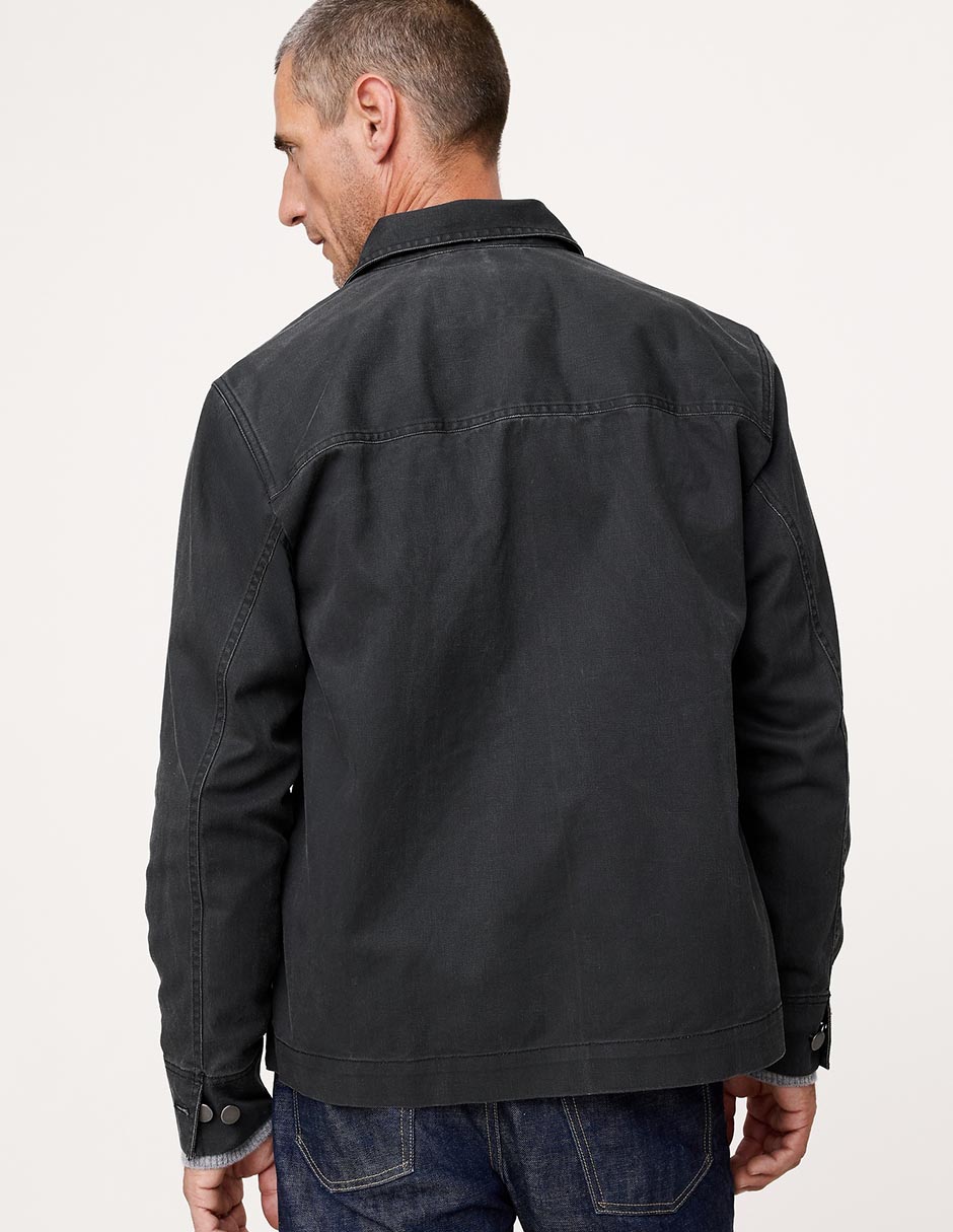 Sobrecamisa casual de algodón manga larga para hombre 2