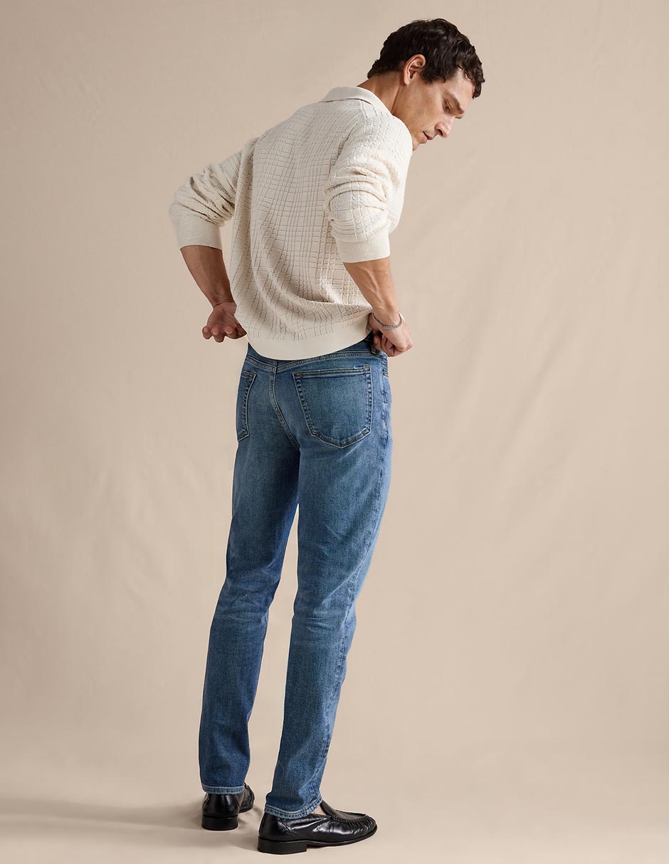 PANTALON BANANA 796, 32-30, AZUL MEDIO