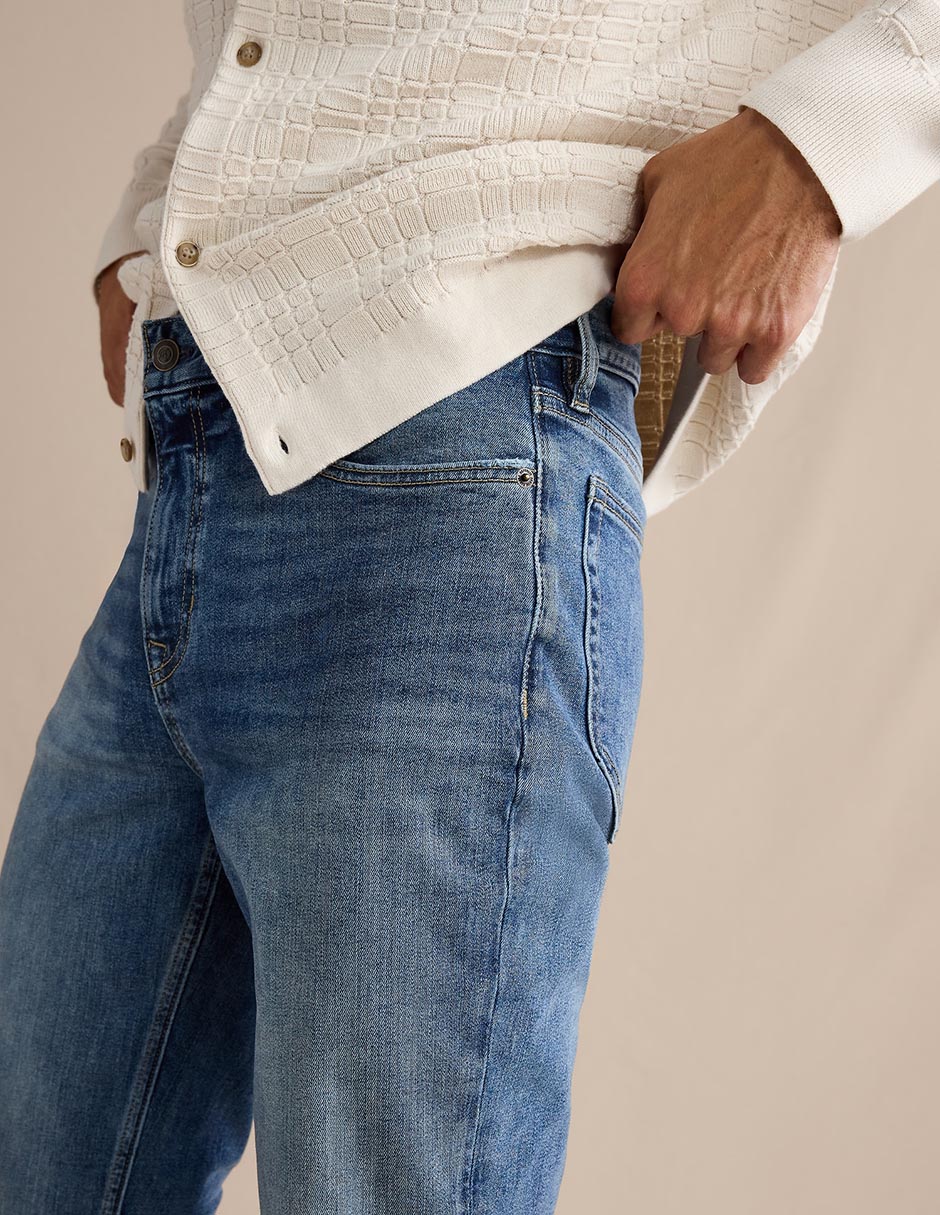 PANTALON BANANA 796, 32-30, AZUL MEDIO